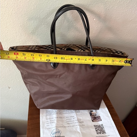 Burberry tote bag nova check blue label nylon - Picture 9 of 11